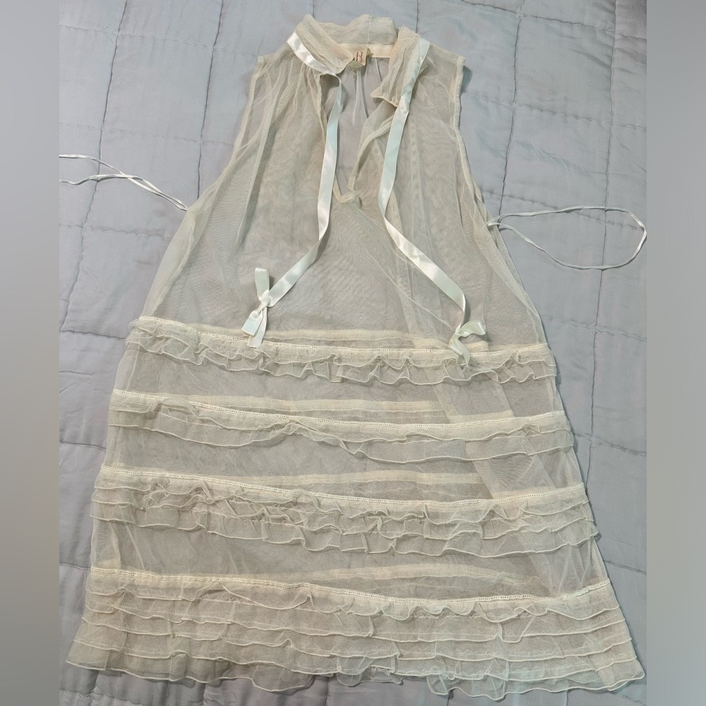Free people ivory cover up size small